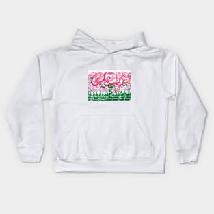 Rose Garden In Type Kids Hoodie